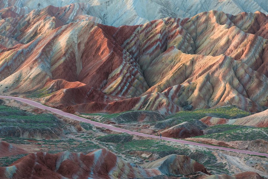 walking on the danxia